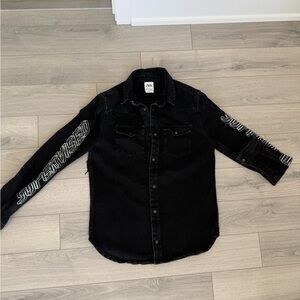 Zara Charcoal Denim Jacket